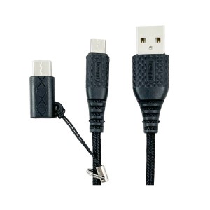 کابل شارژ میکرو و تایپ سی بیاند BA-319 USB to MicroUSB and Type-C طول 1 متر