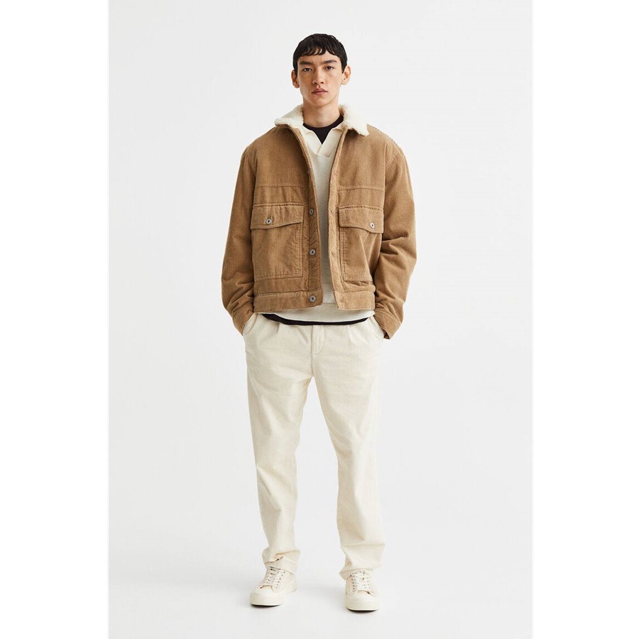 کت کبریتی اچ اند ام H&M Corduroy lined