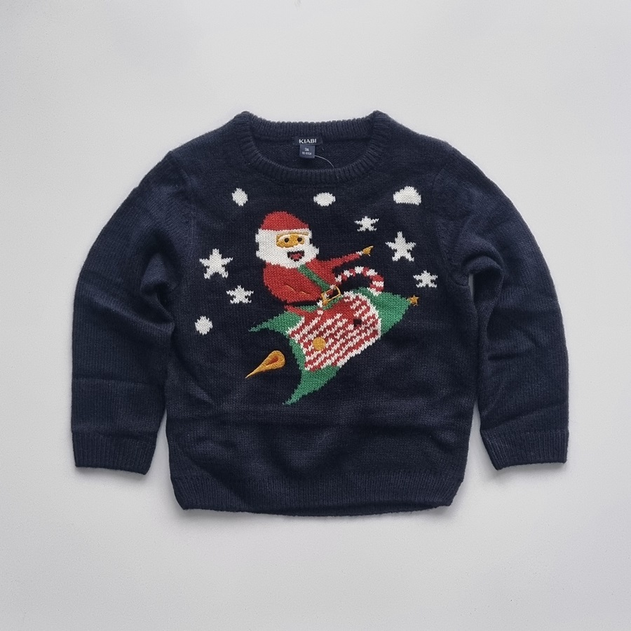 پلیور بچه گانه کیابی Kiabi YM424 طرح بابا نوئل