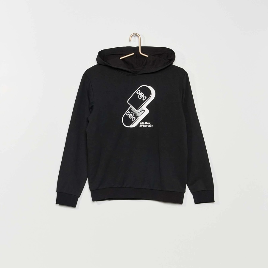 هودی پسرانه کیابی Kiabi YW066 طرح اسکیت برد