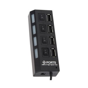 هاب 4 پورت USB 2.0 پورتز مدل HI-SPEED